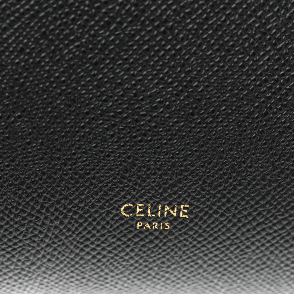 Grained Calfskin Micro Belt Bag Black