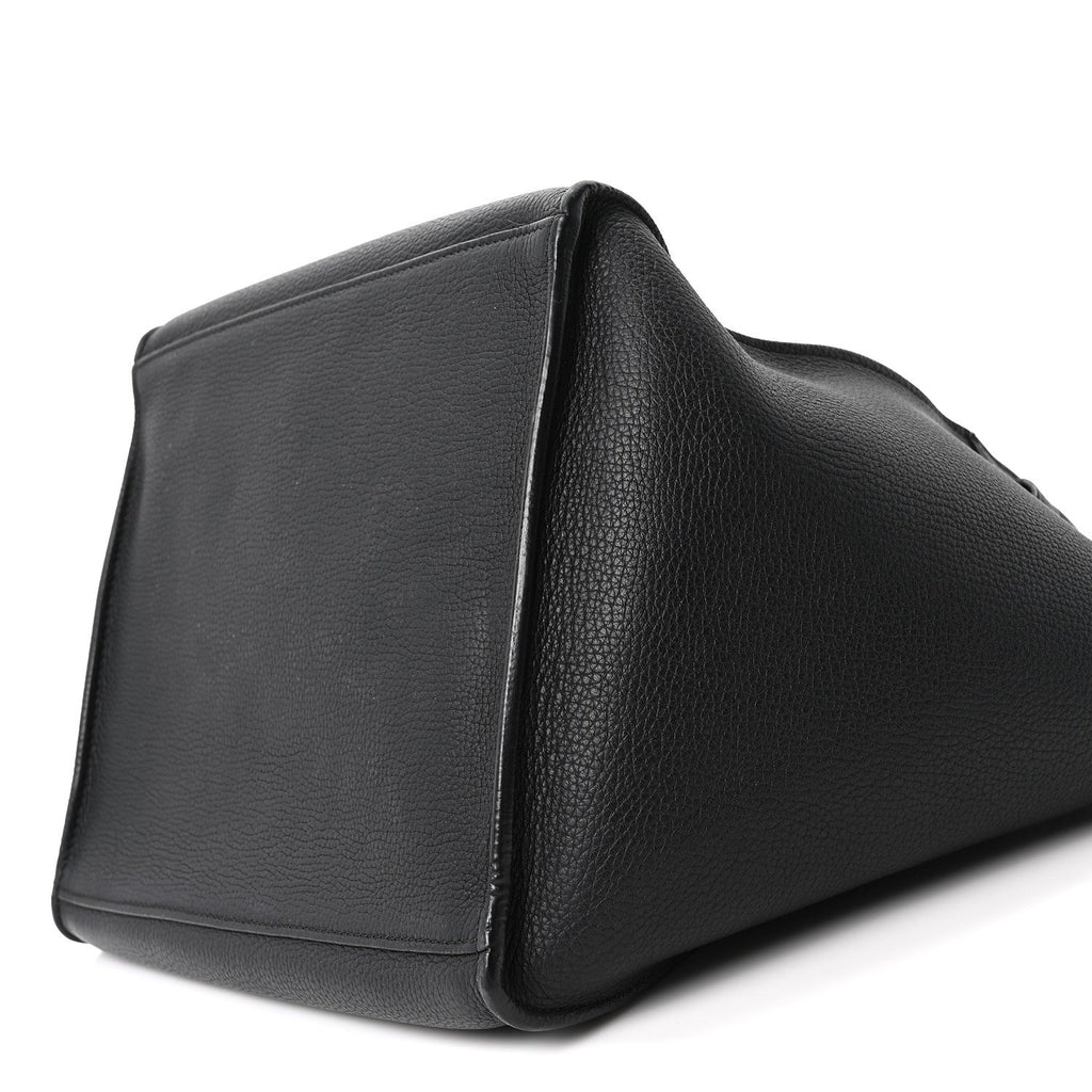 Supple Grained Calfskin Small Big Bag Black