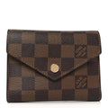 Damier Ebene Victorine Wallet Rouge