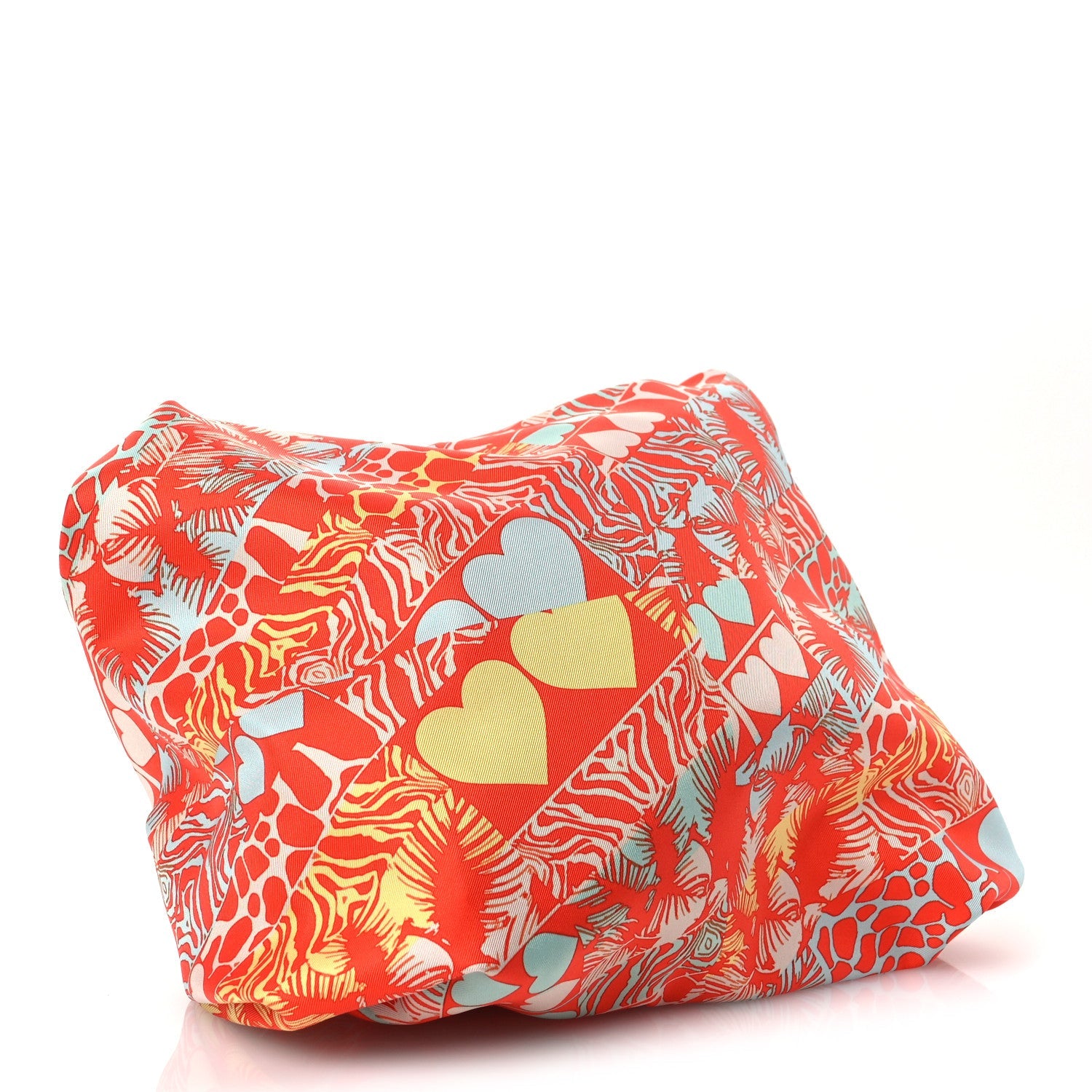 Silk Balusoie Vache Hunter La Promenade du Matin Bandana Bag Orange Poppy Fauve