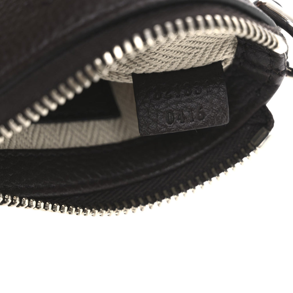Pebbled Calfskin Mini B Shoudler Bag Brown
