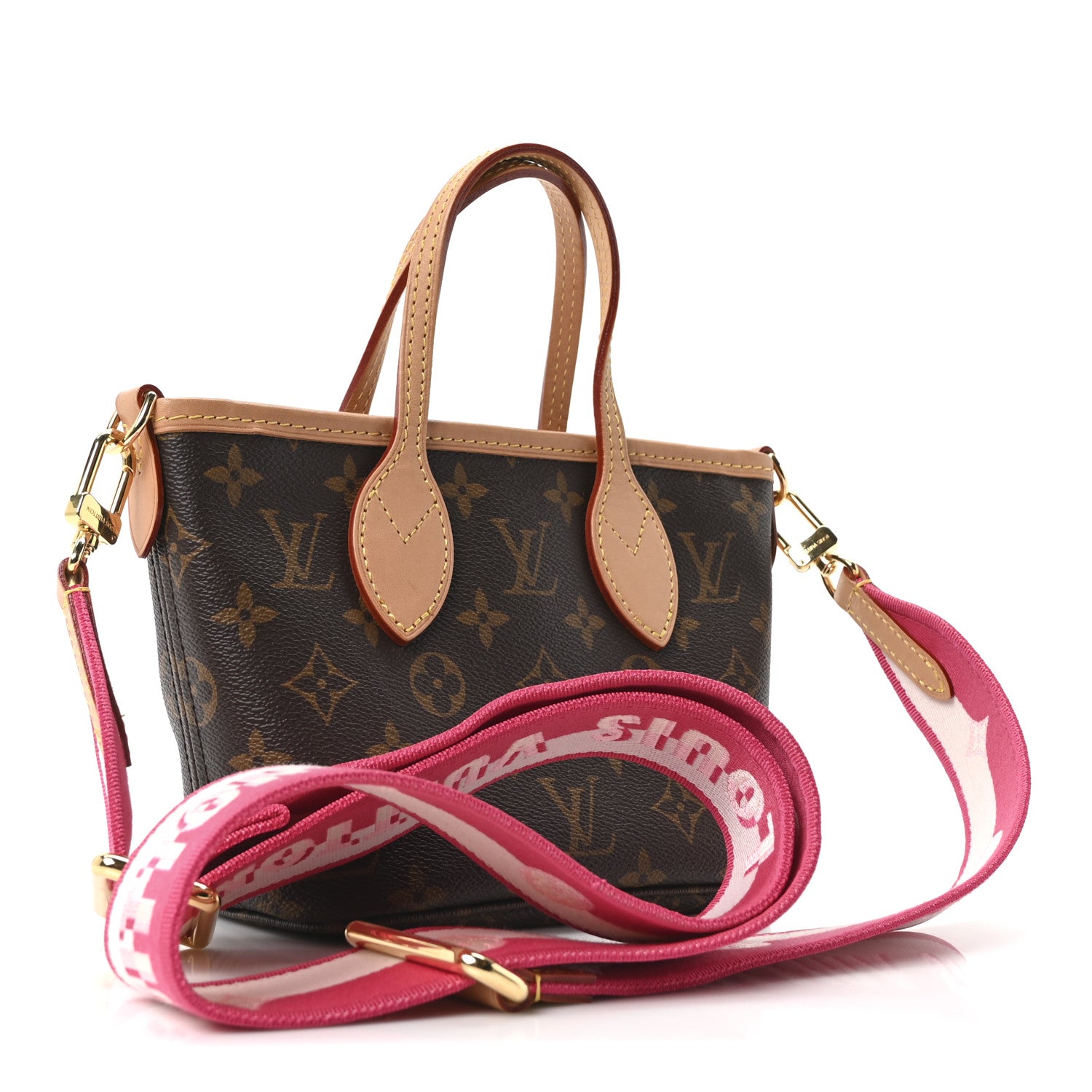 Monogram Neverfull BB Pink Peony