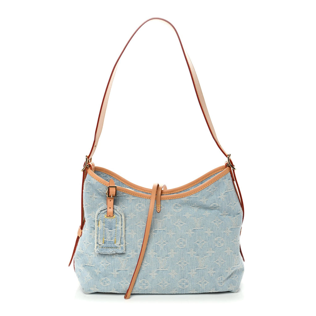 Monogram Denim CarryAll PM Sky Blue