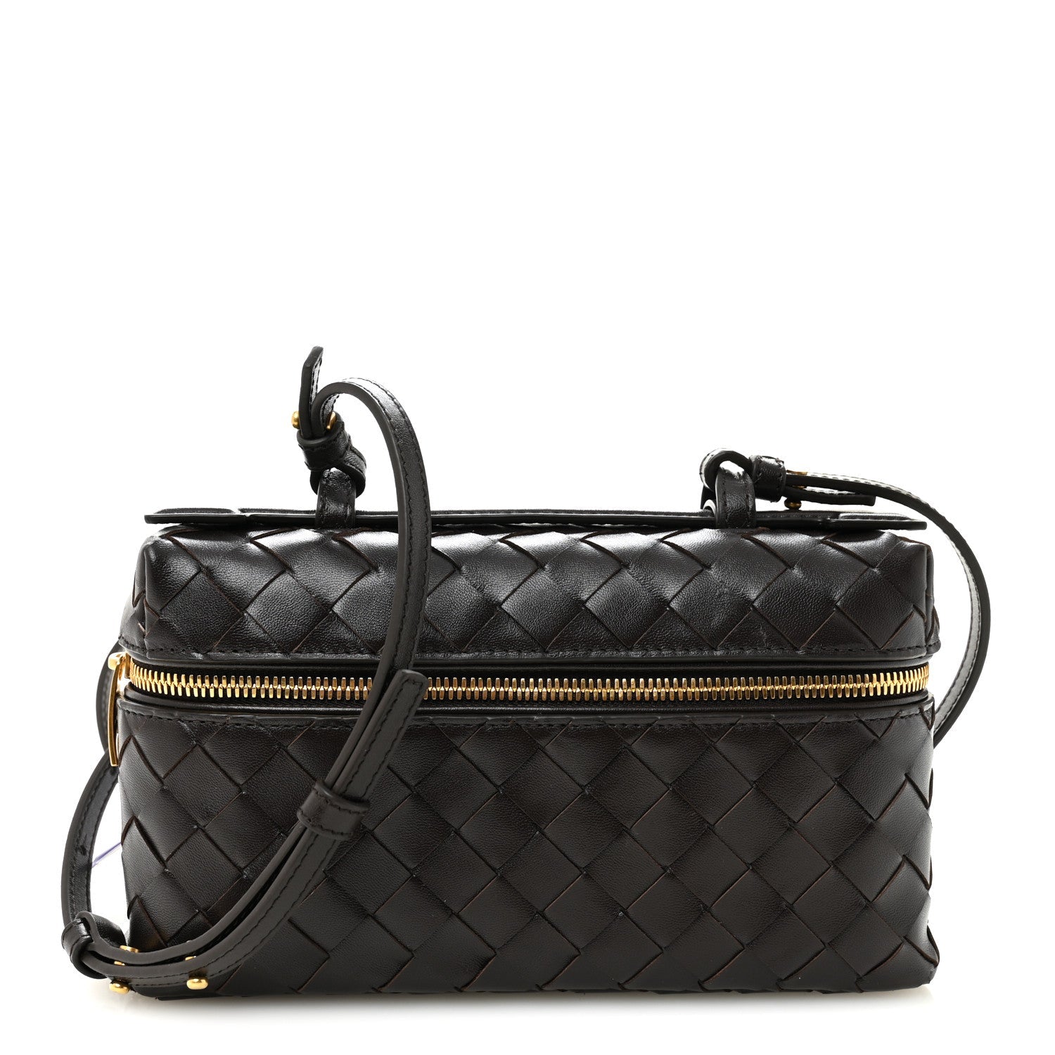 Calfskin Intrecciato Bang Bang Vanity Case Fondant