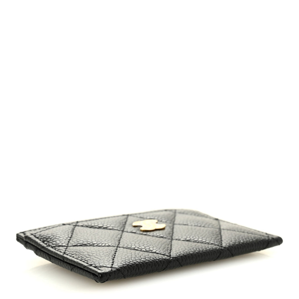 Caviar Quilted  Holder Black