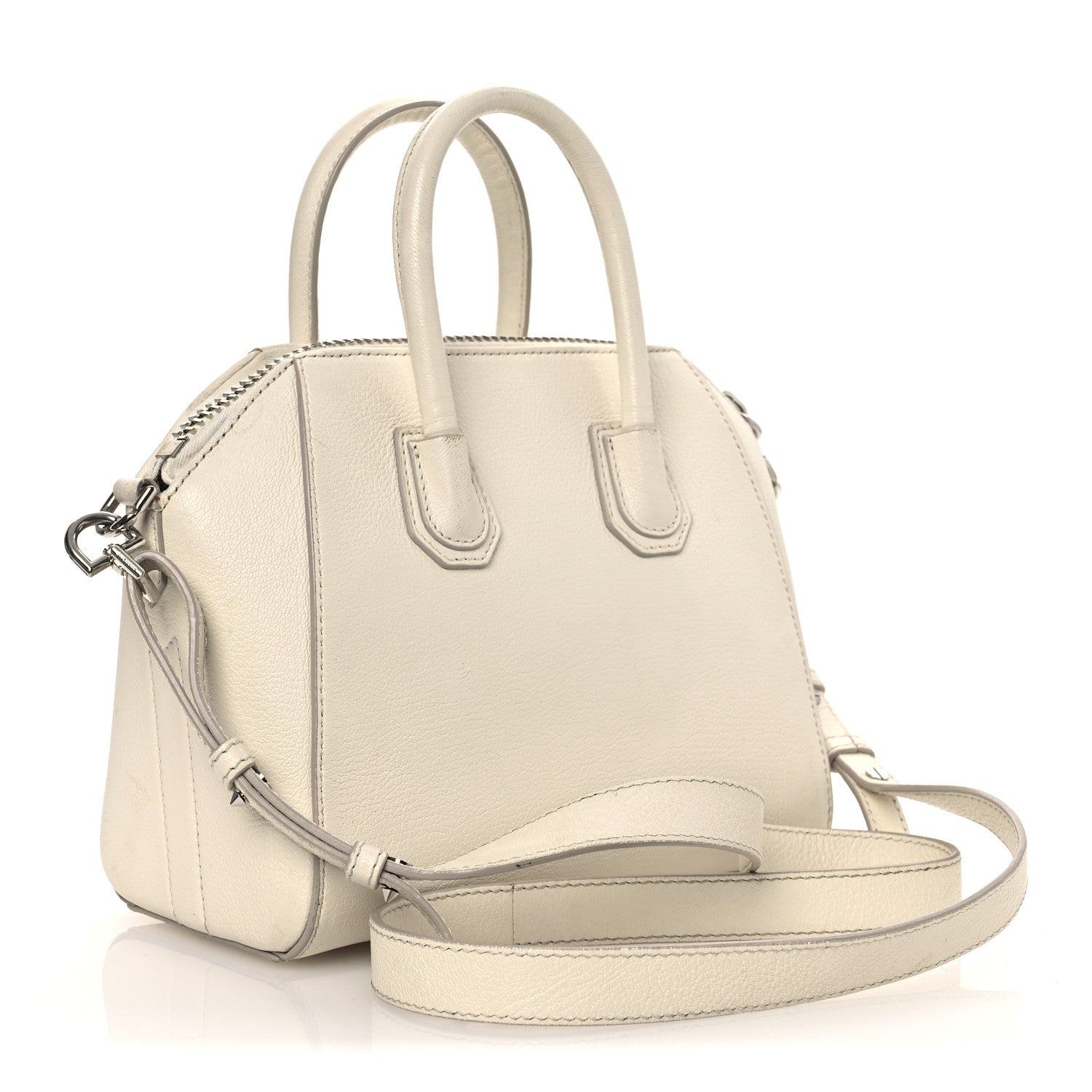 Sugar Goatskin Mini Antigona Off White