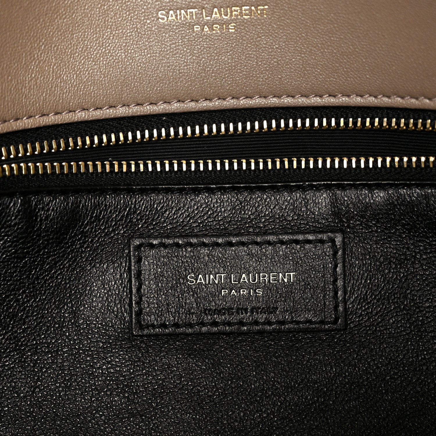 Lambskin Quilted Sade Puffer Envelope Clutch  Taupe