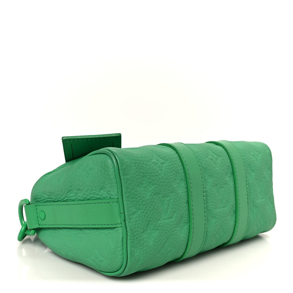 Monogram Taurillon Keepall Bandouliere 25 Minty Green