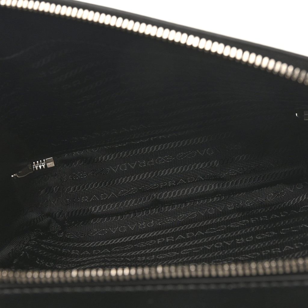 Spazzolato Medium Brique Crossbody Bag Black