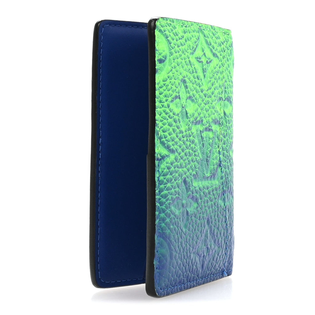 Taurillon Illusion Pocket Organizer Bleu Vert