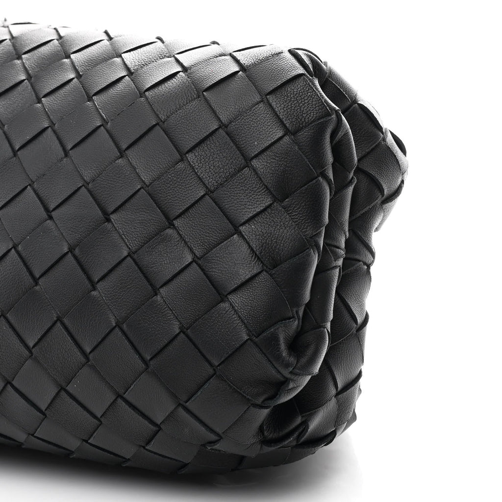 Nappa Maxi Intrecciato The Pouch Oversized Clutch Black