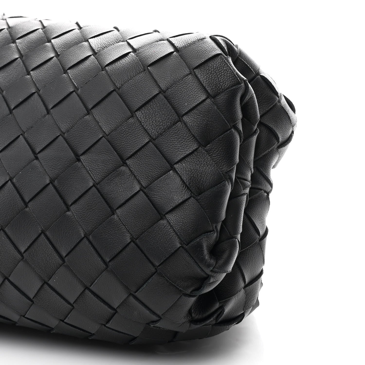 Nappa Maxi Intrecciato The Pouch Oversized Clutch Black
