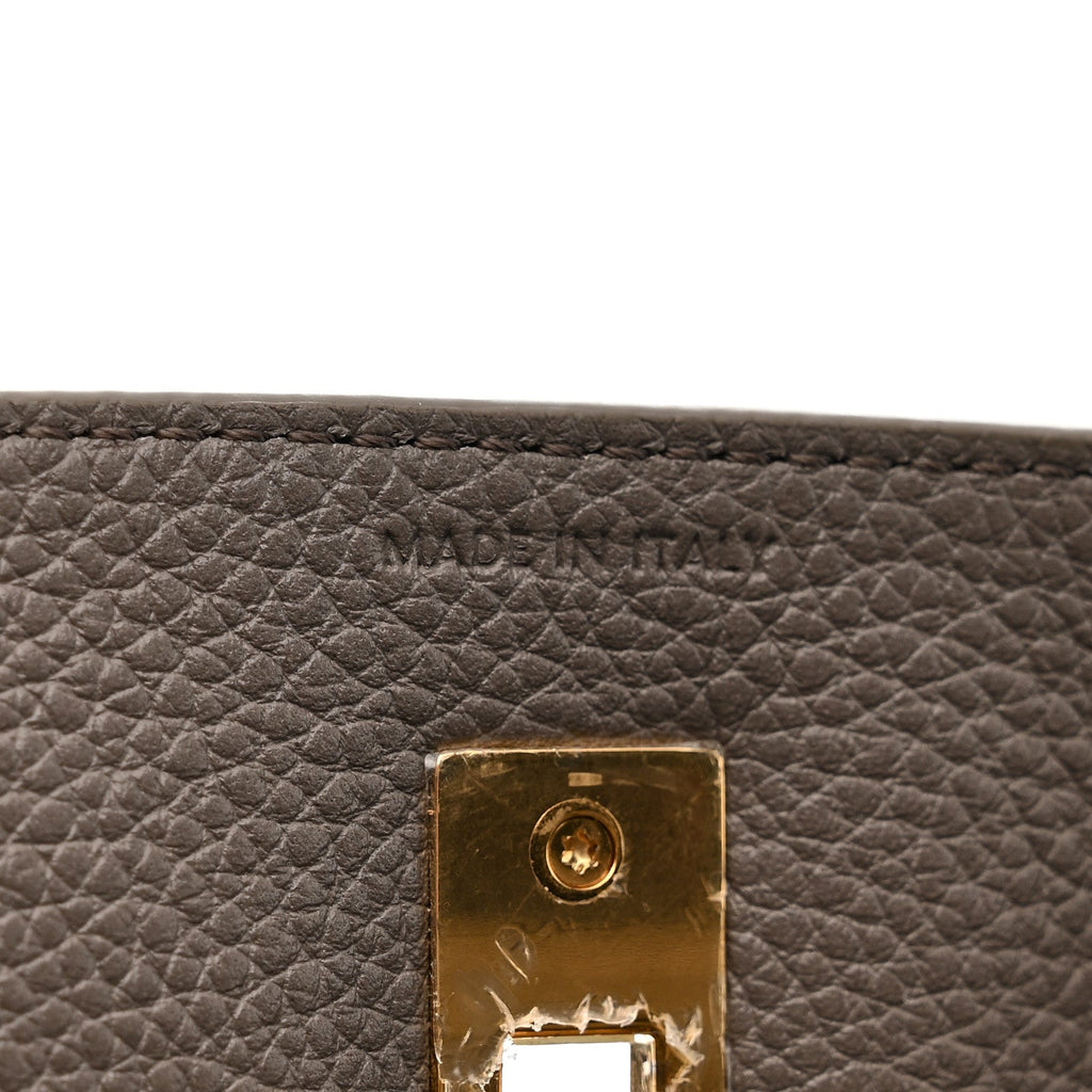 Supple Grained Calfskin Bucket 16 Bag Pebble