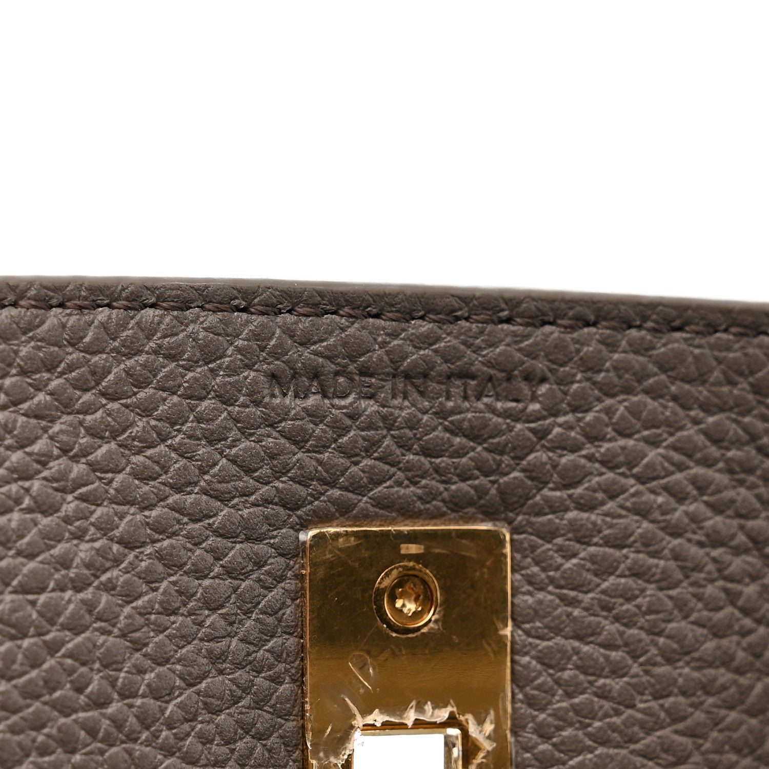 Supple Grained Calfskin Bucket 16 Bag Pebble