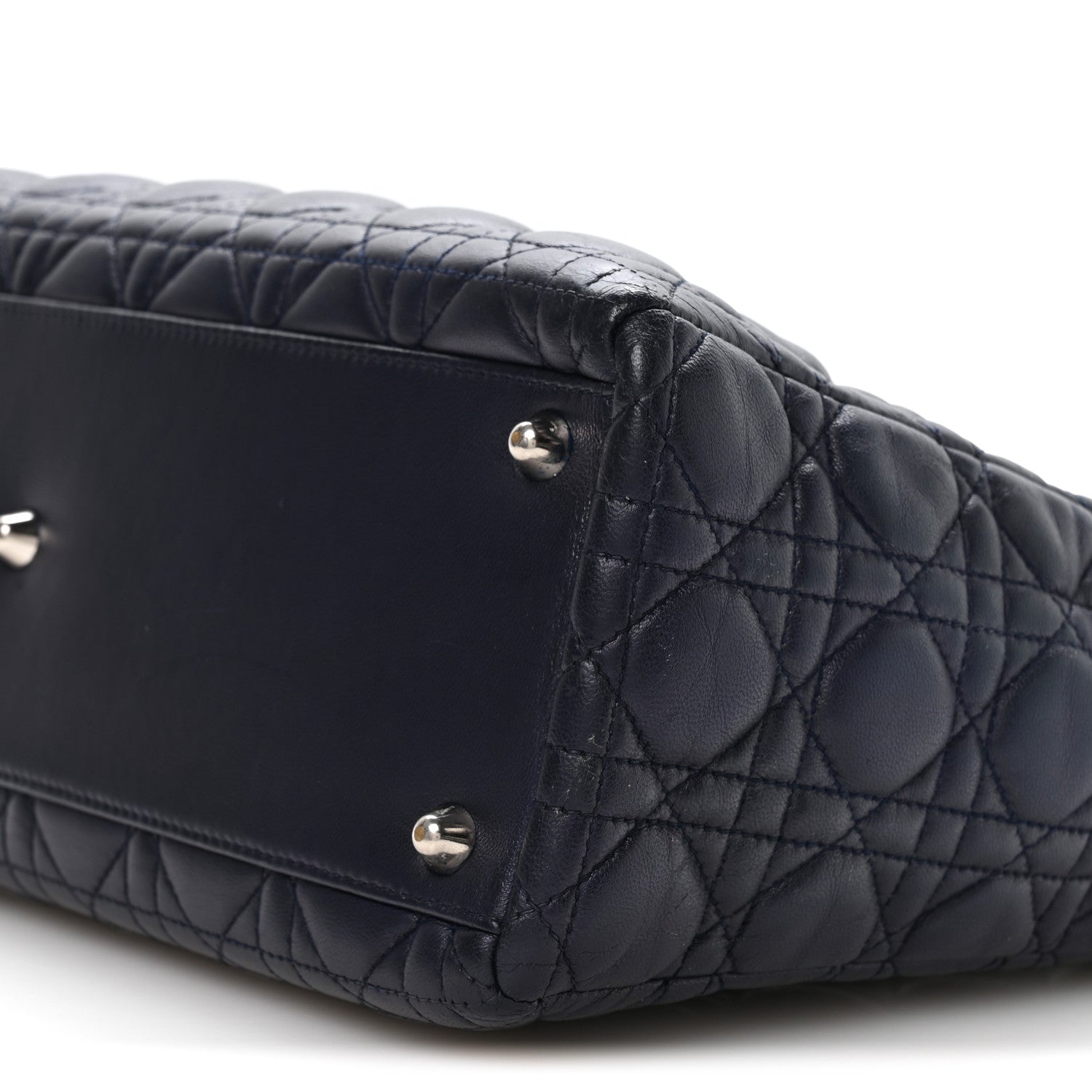 Lambskin Cannage Large Lady Dior Royal Blue