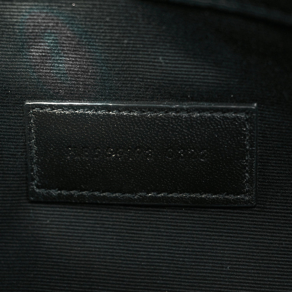 Calfskin Matelasse Monogram Cassandre Tablet Pouch Black
