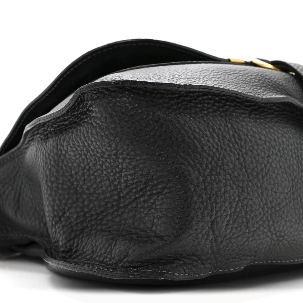 Calfskin Medium Marcie Satchel Black
