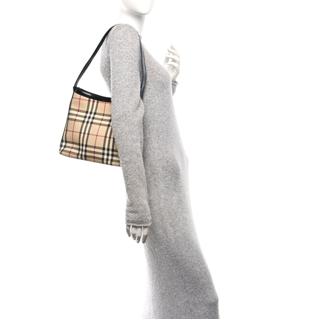 Vintage Check Shoulder Bag Black