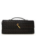 Nappa Intrecciato Long Andiamo Top Handle Clutch Fondant