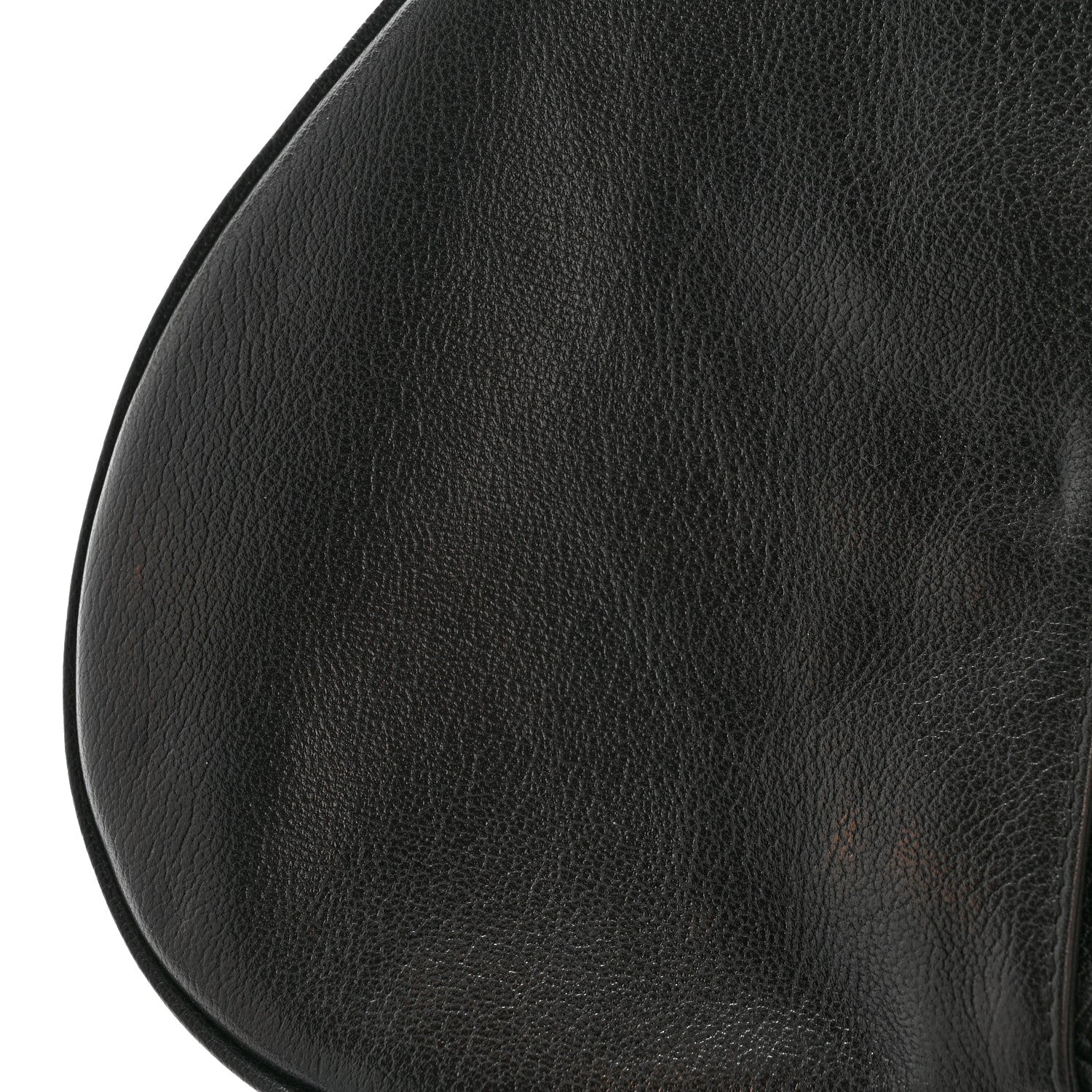 Shiny Goatskin  Saddle Bag Black