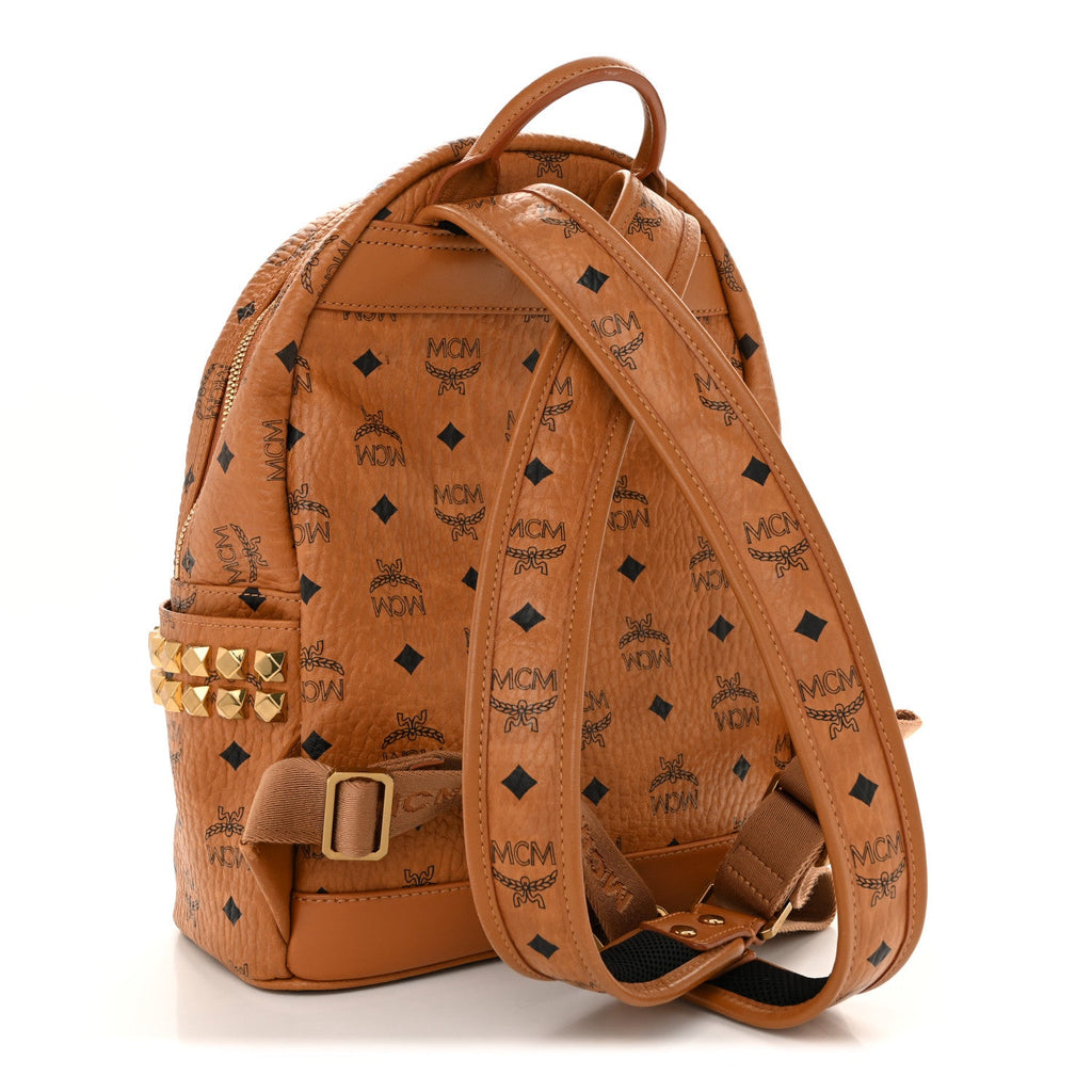 Visetos Small Side Stud Stark Backpack Cognac