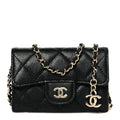 Caviar Quilted Belt Bag Black