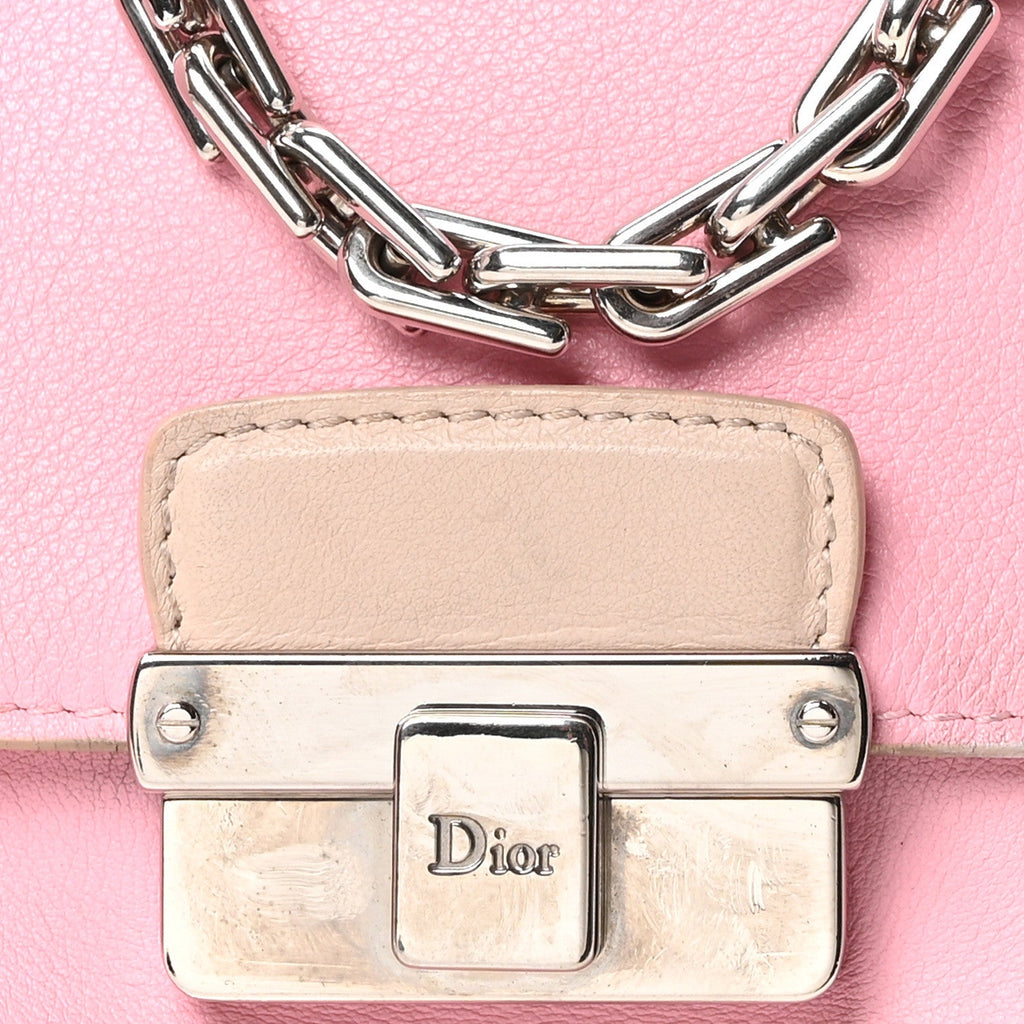 Calfskin Large Diorling Rose Candy