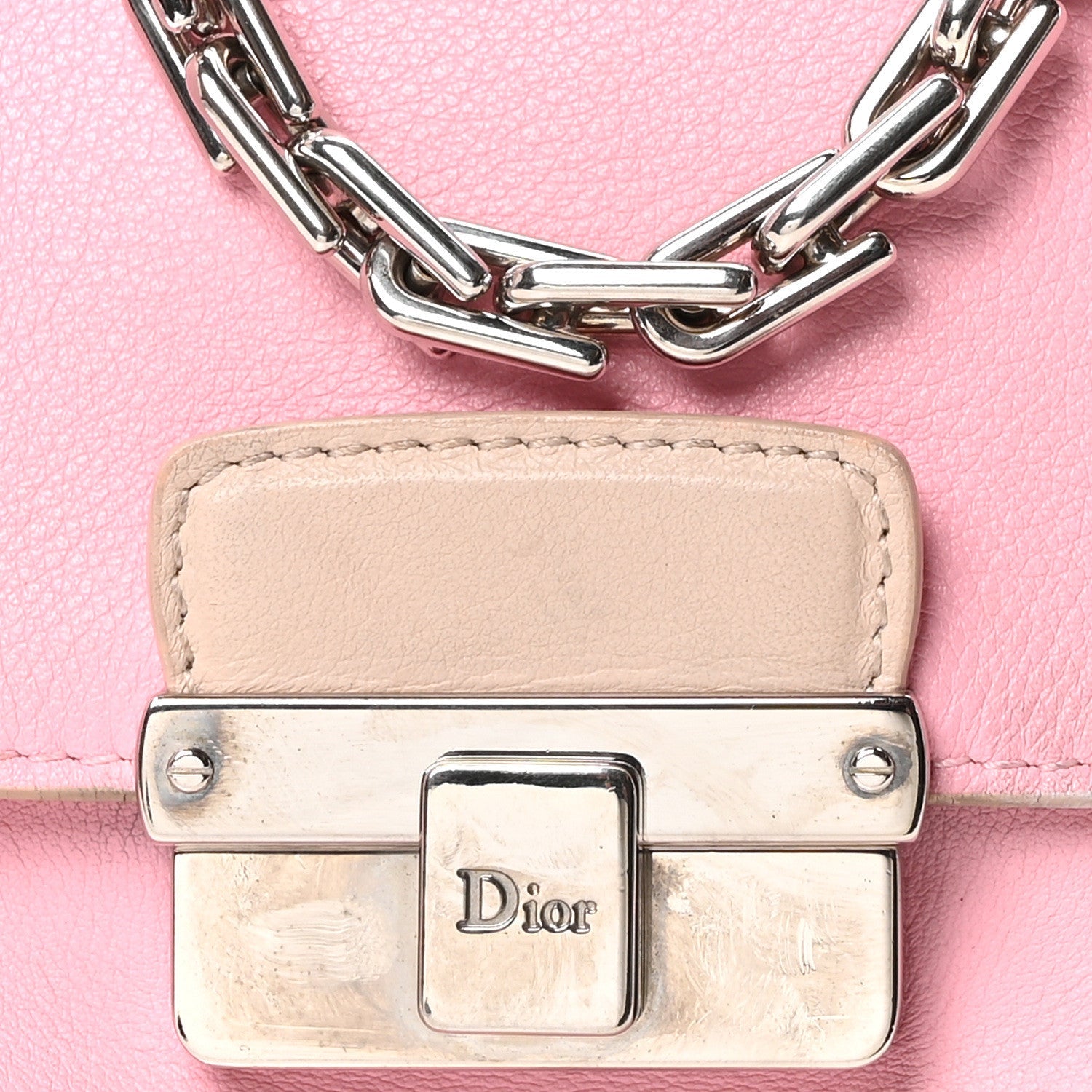 Calfskin Large Diorling Rose Candy
