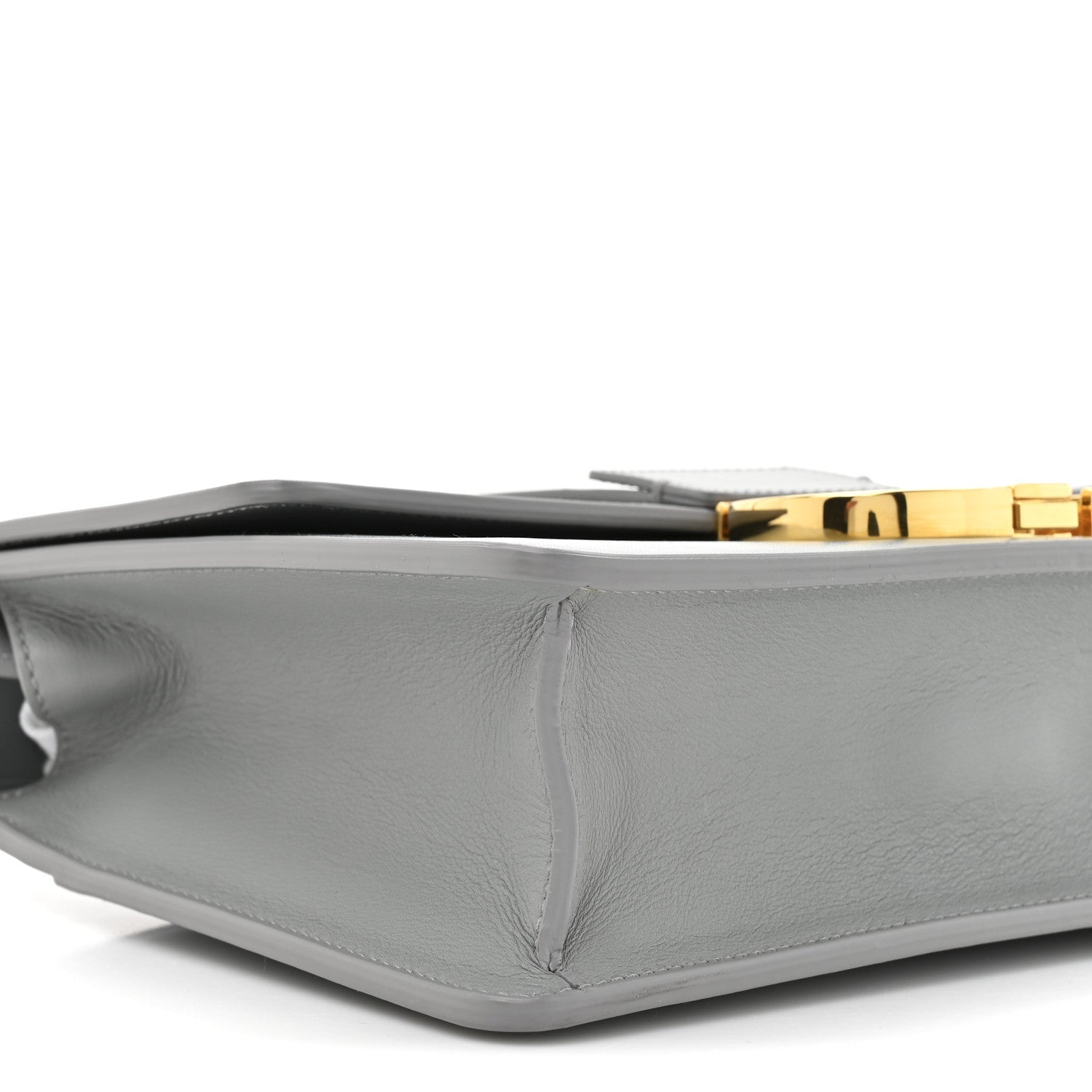 Box Calfskin 30 Montaigne Flap Bag Gray