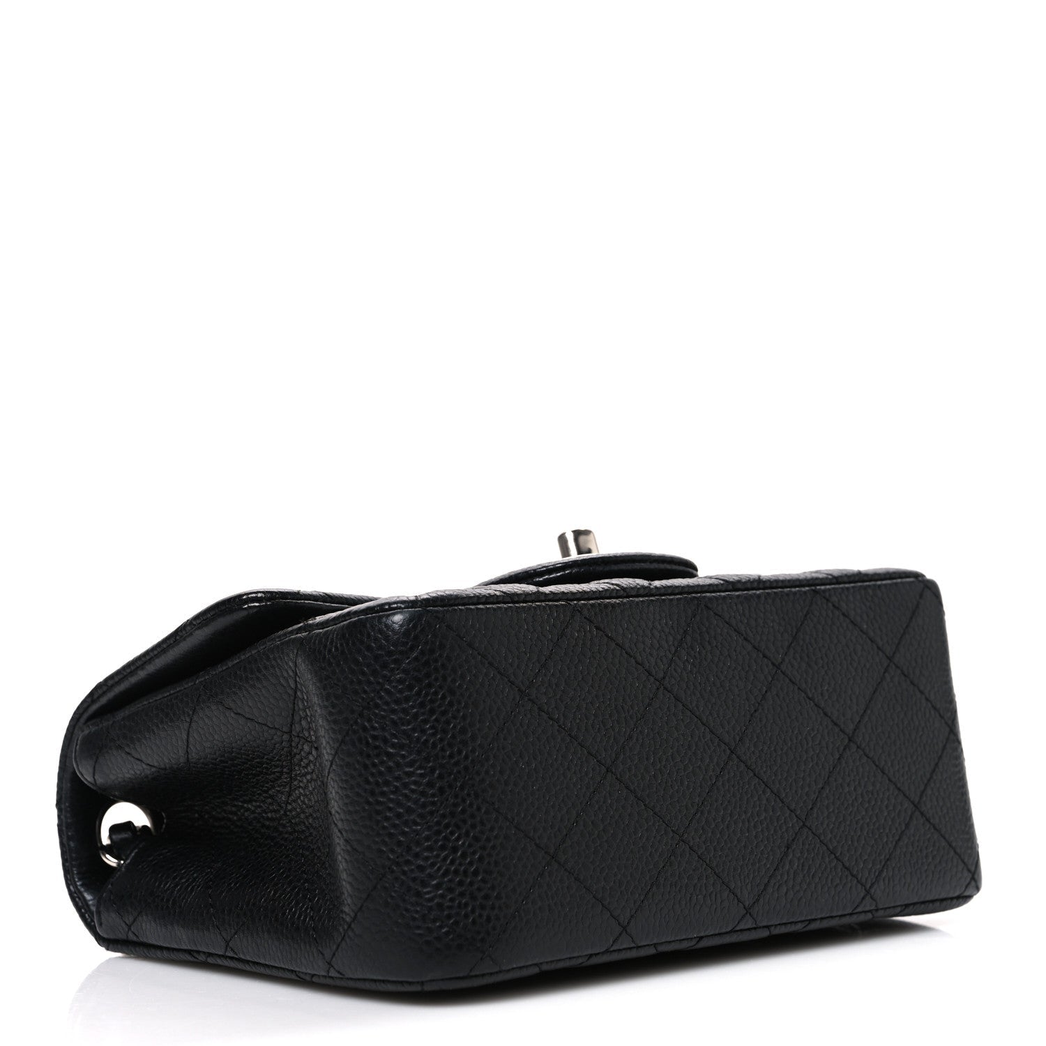 Caviar Quilted Mini Square Flap Black