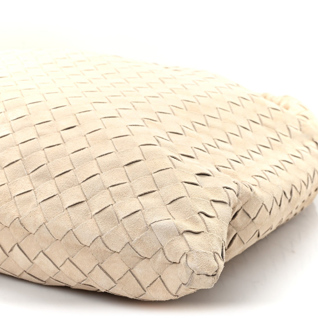 Suede Intrecciato Large Hop Ecru