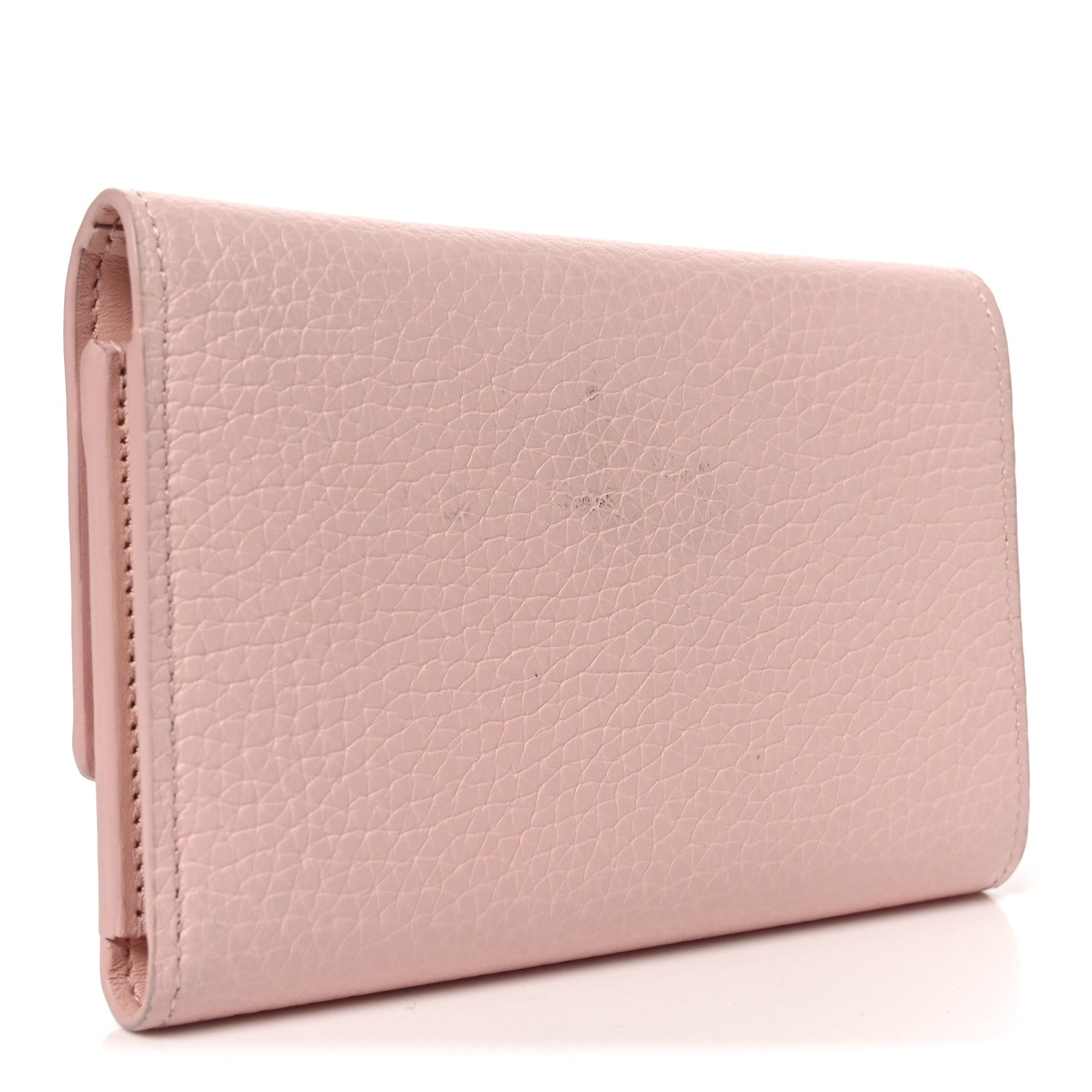 Taurillon Capucines Compact Wallet Magnolia