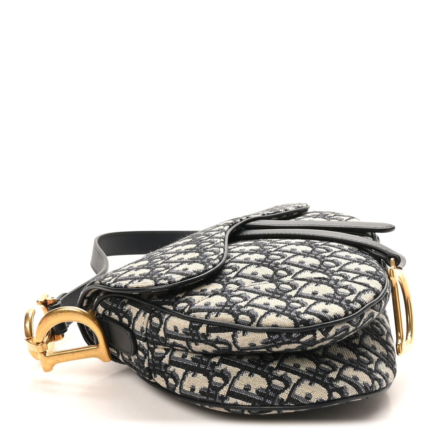 Oblique Saddle Bag Blue