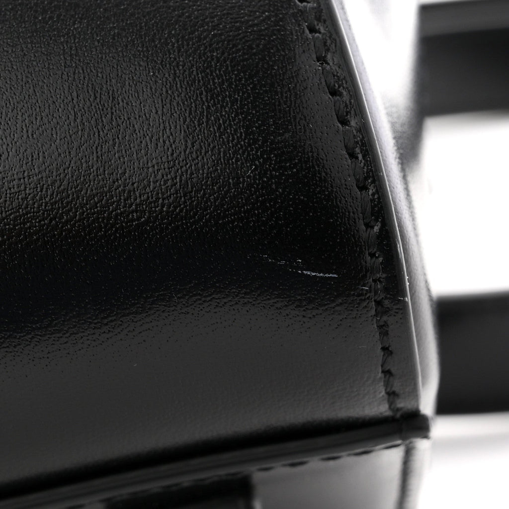 Shiny Lord Calfskin Mini Antigona Black