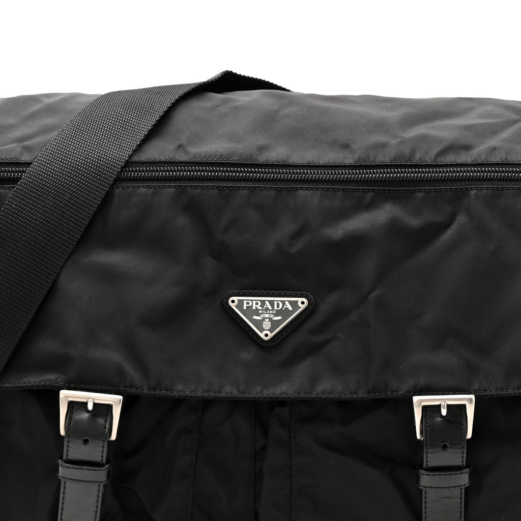 Tessuto Nylon Messenger Bag Black