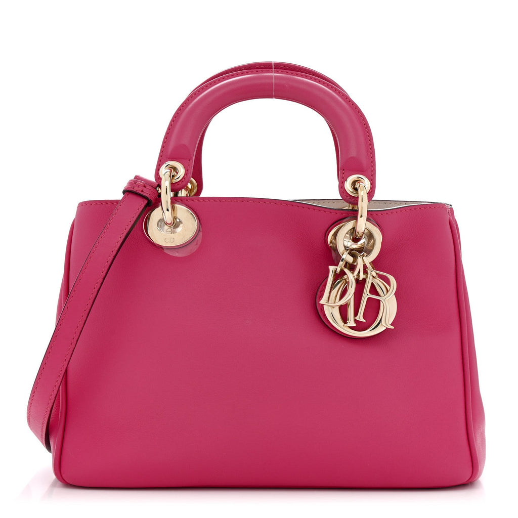 Calfskin Mini Diorissimo Tote Fuchsia