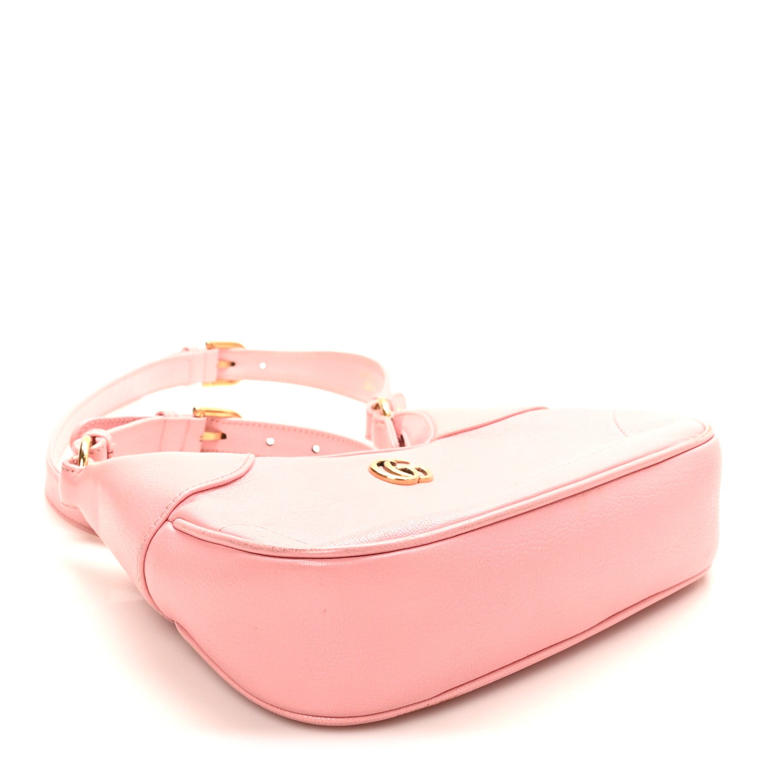 Goatskin Small Aphrodite Shoulder Bag Wild Rose