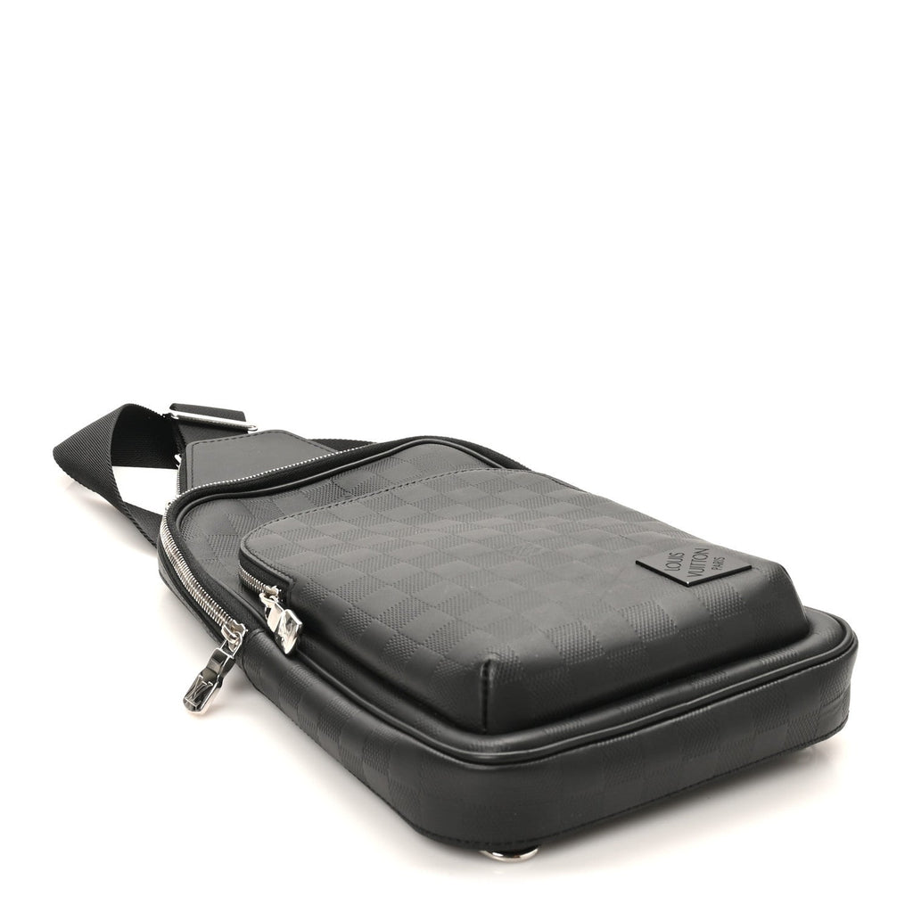 Damier Infini Avenue Sling Bag NM Onyx