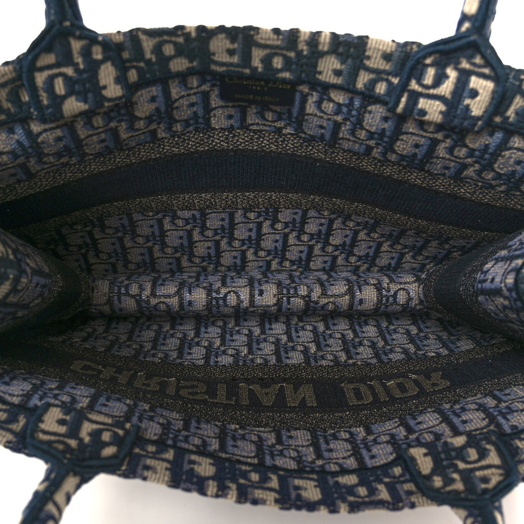 Oblique Medium Book Tote Blue Multicolor