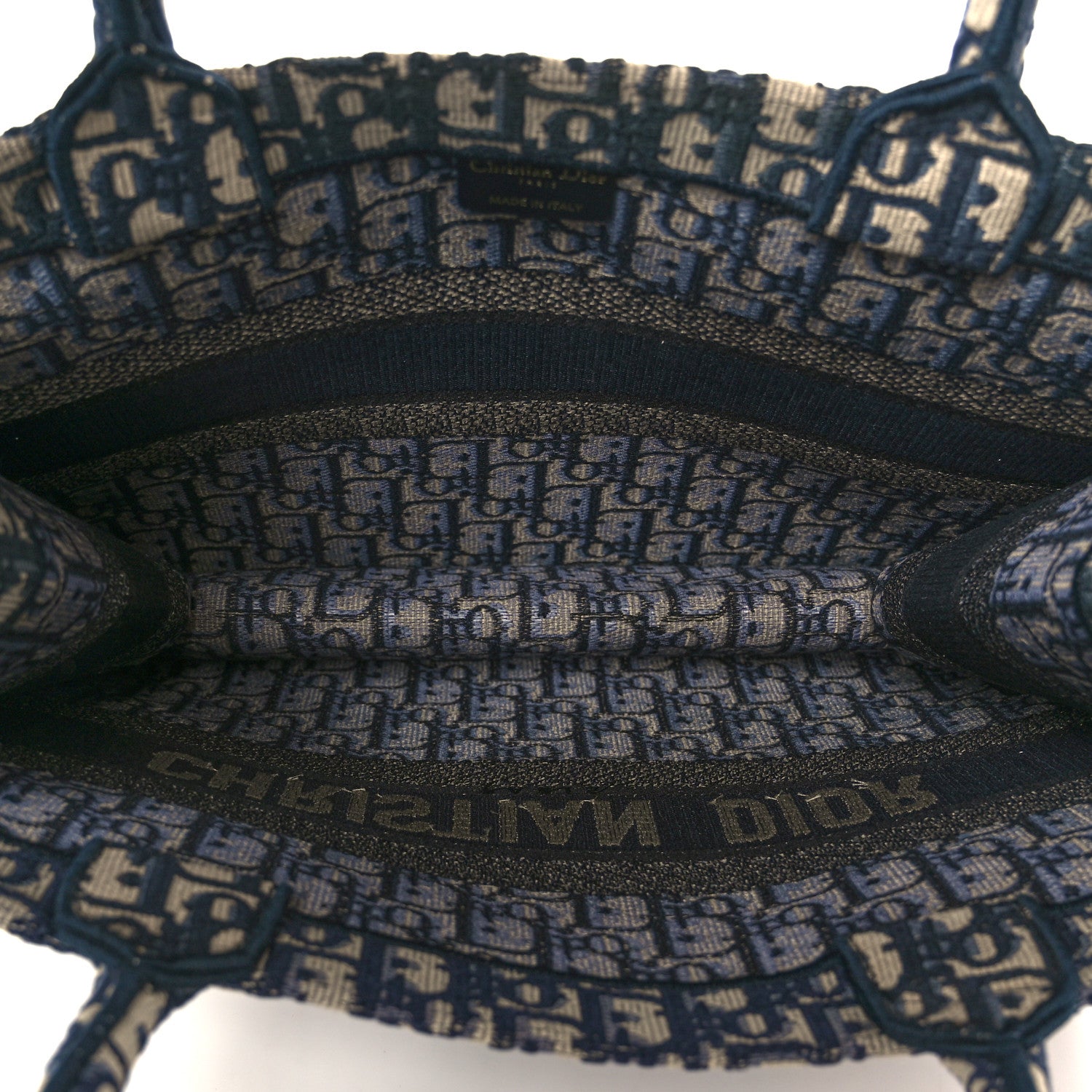Oblique Medium Book Tote Blue Multicolor