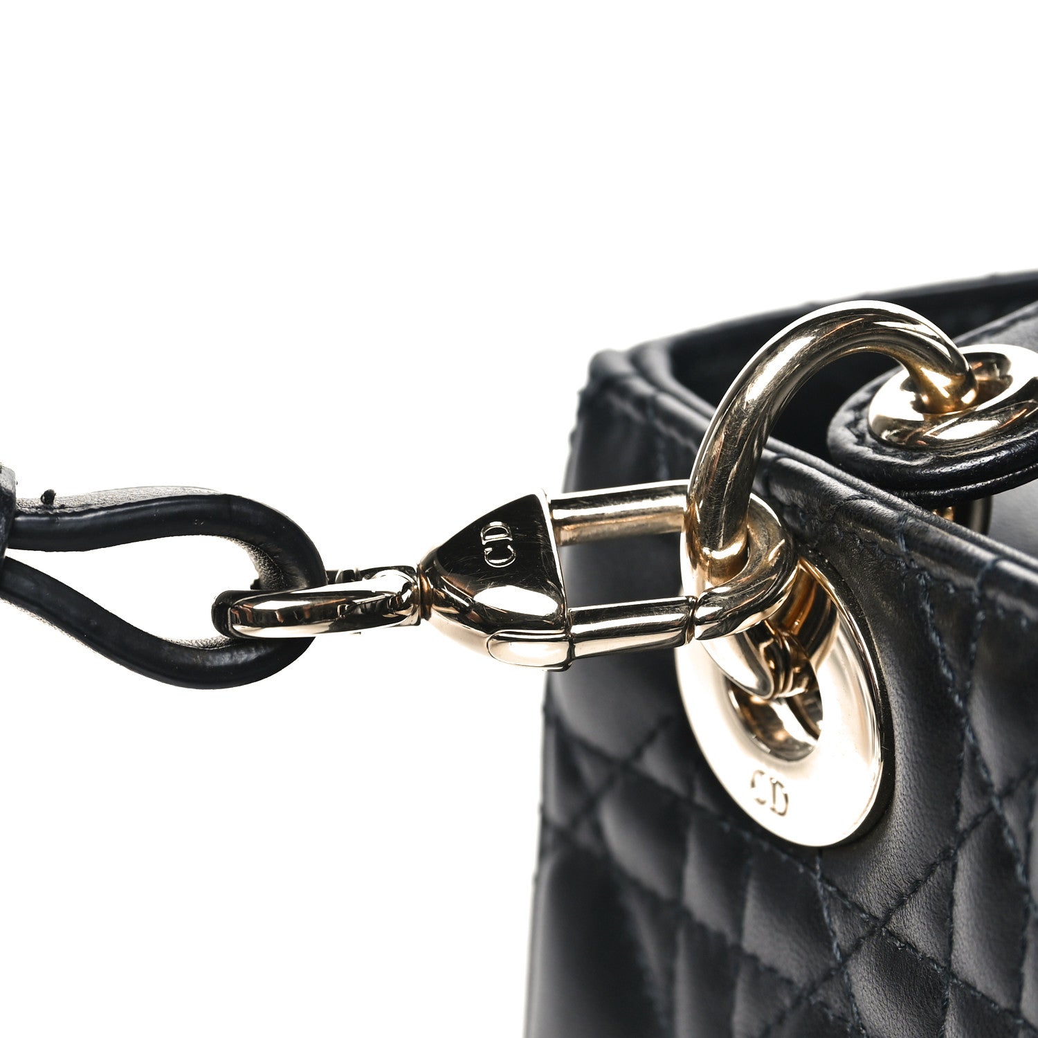 Lambskin Cannage Small My ABCDior Lady Dior Black