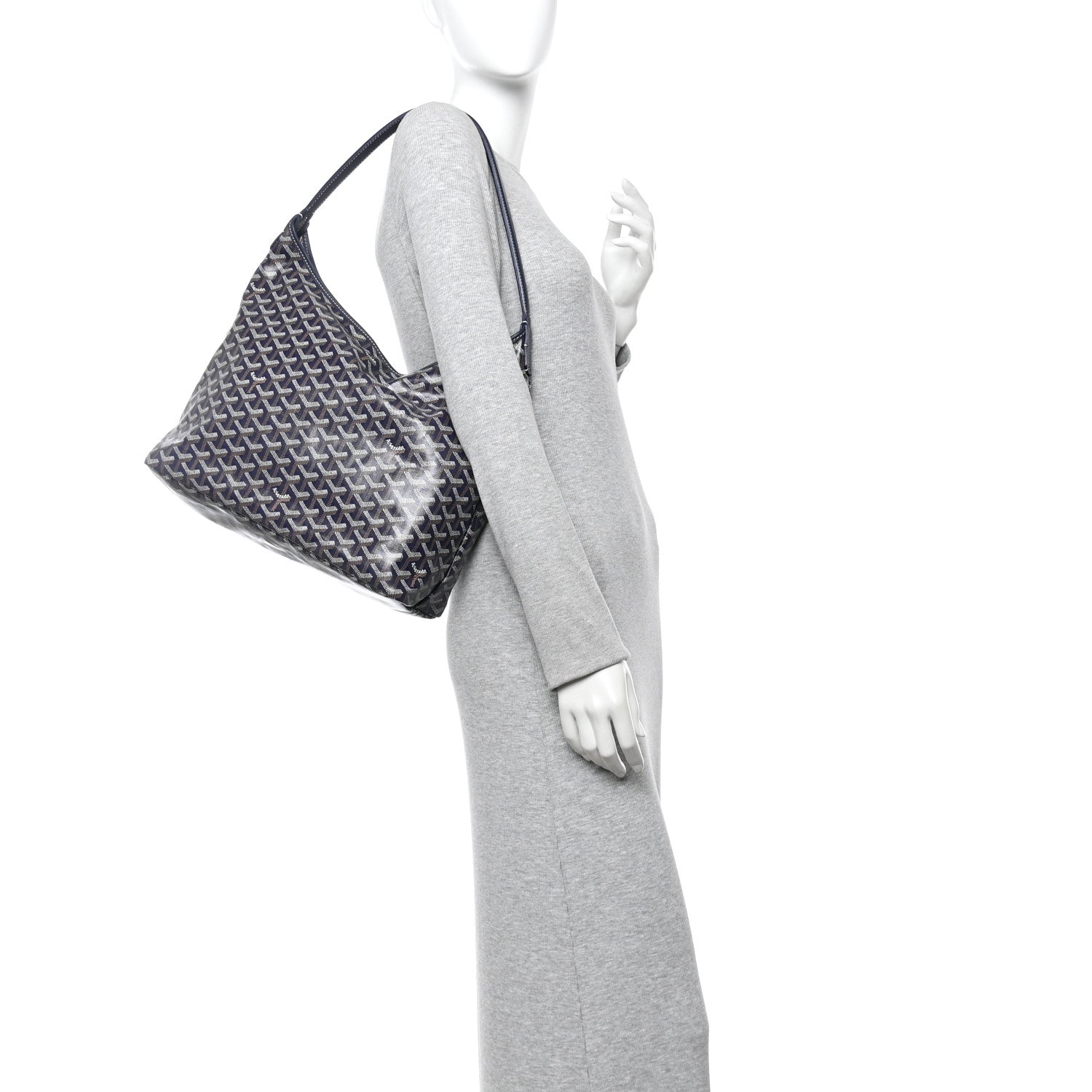 Goyardine Boheme Hobo Navy Blue