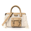 Cotton Calfskin Medium Edith Day Bag Soft Tan