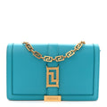 Calfskin Greca Goddess Wallet On Chain Blue