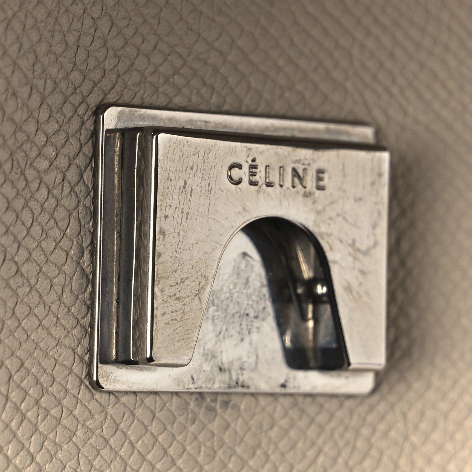 Grained Calfskin Mini Belt Bag Light Taupe