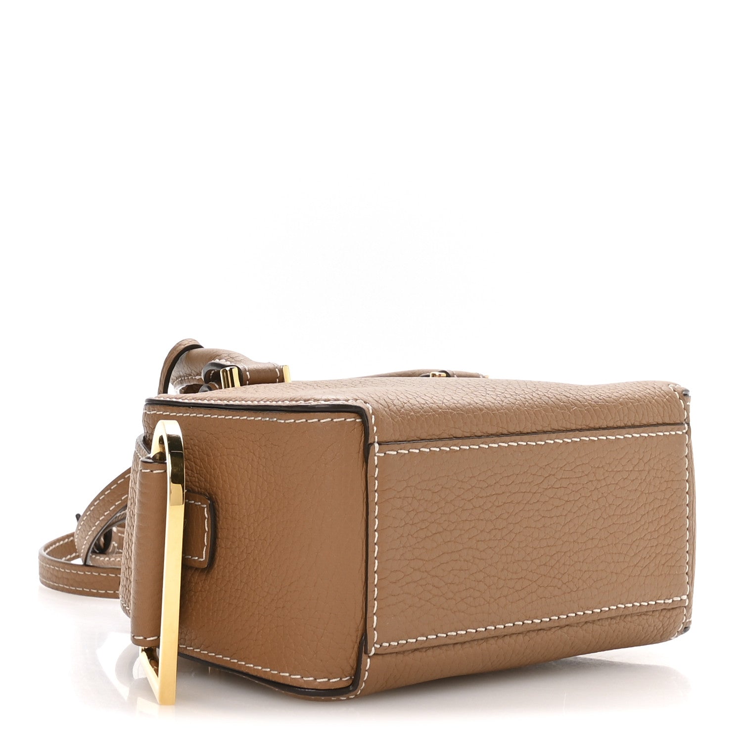 Taurillon Soft Nano Cool Box Satchel Vegetal Ivory