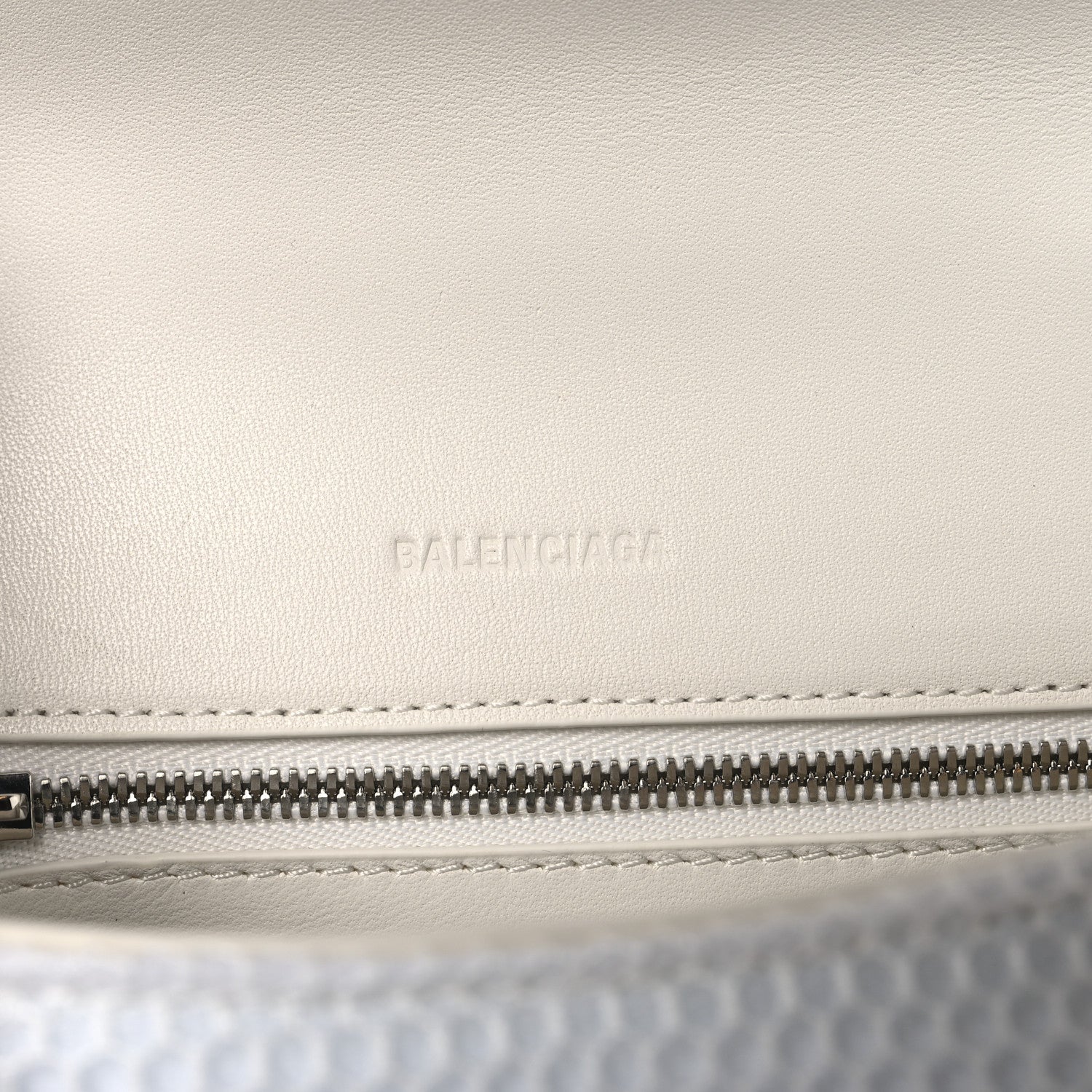 Faux Calfskin Fabric Glow In The Dark Small Sneakerhead Top Handle Bag White Orange