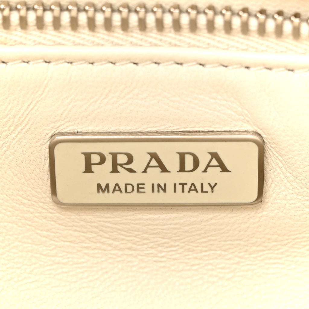 Nappa Soft Padded Re-Edition 2002 Moon Bag White