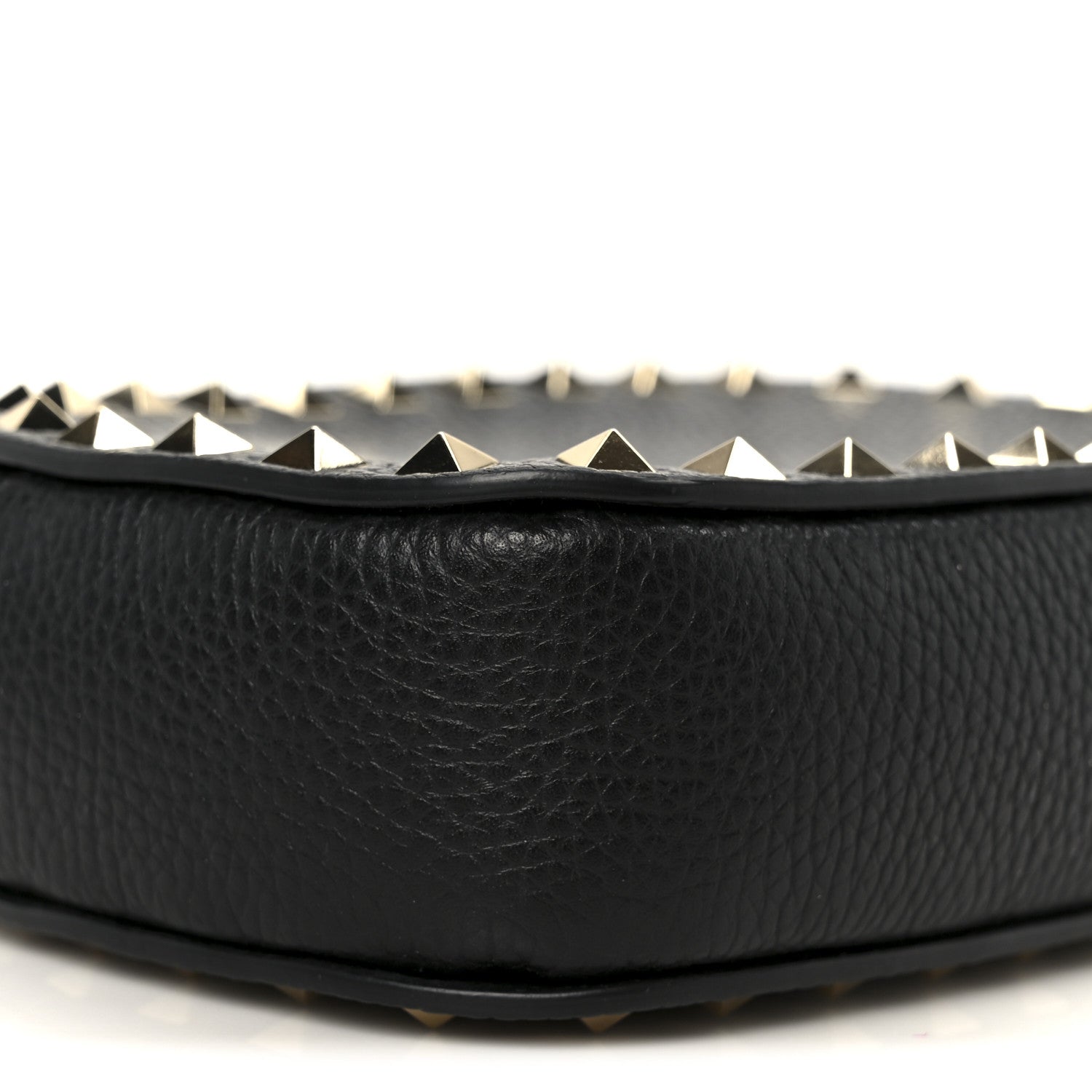 Calfskin Rockstud Mini Crossbody Bag Black