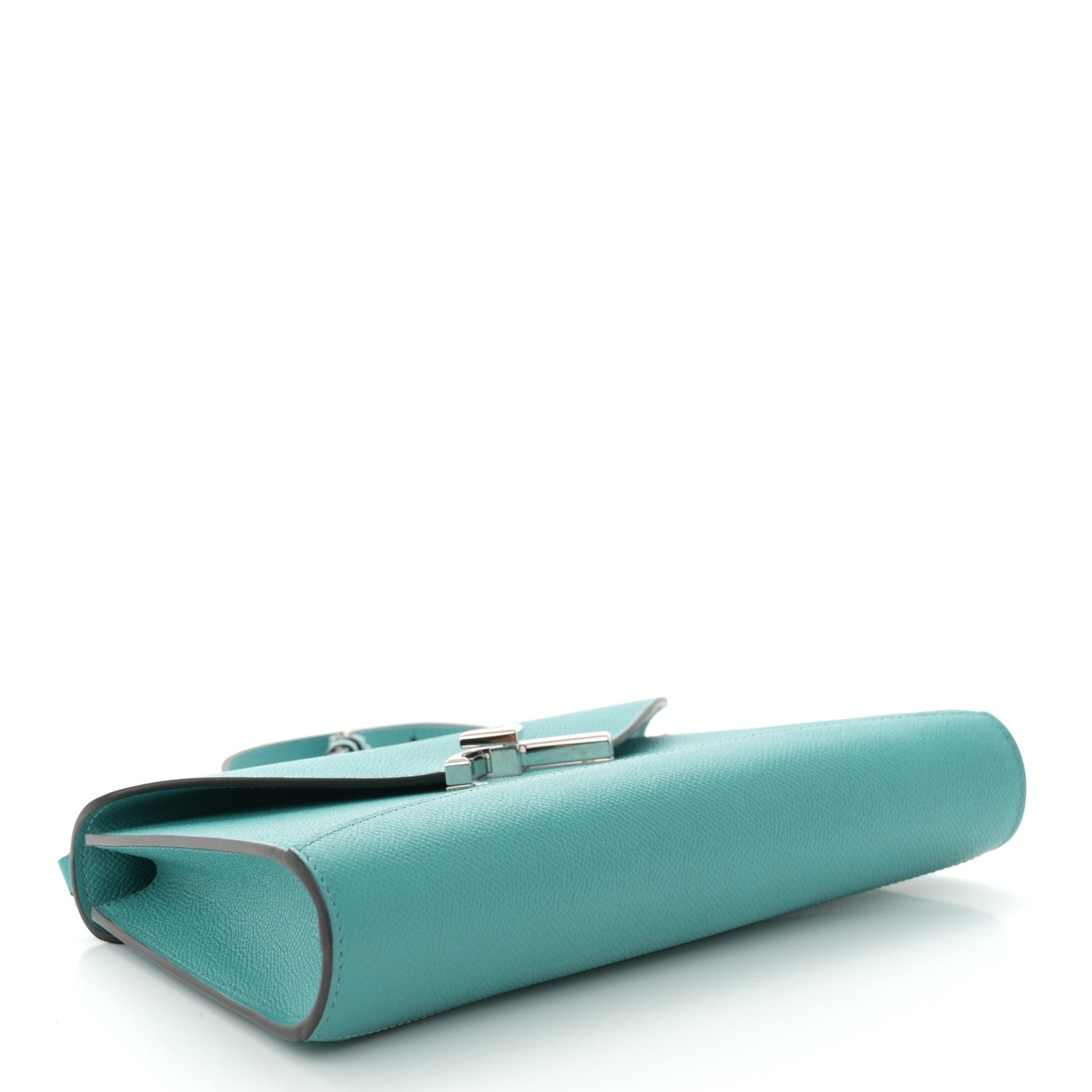 Carat Calfskin Gabrielle Clutch Turquoise